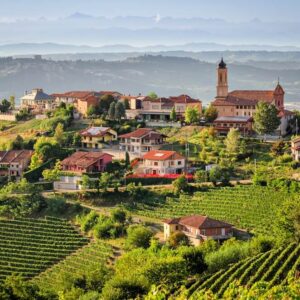 Barolo_Italy vineyard and village