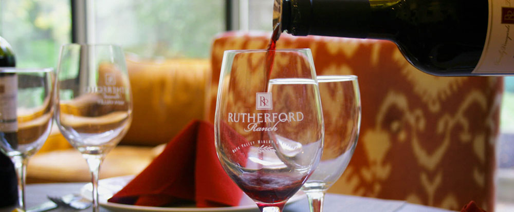 wines glasses on a table